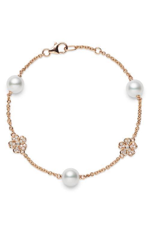 Mikimoto Akoya Cultured Pearl & Diamond Bracelet Product Image