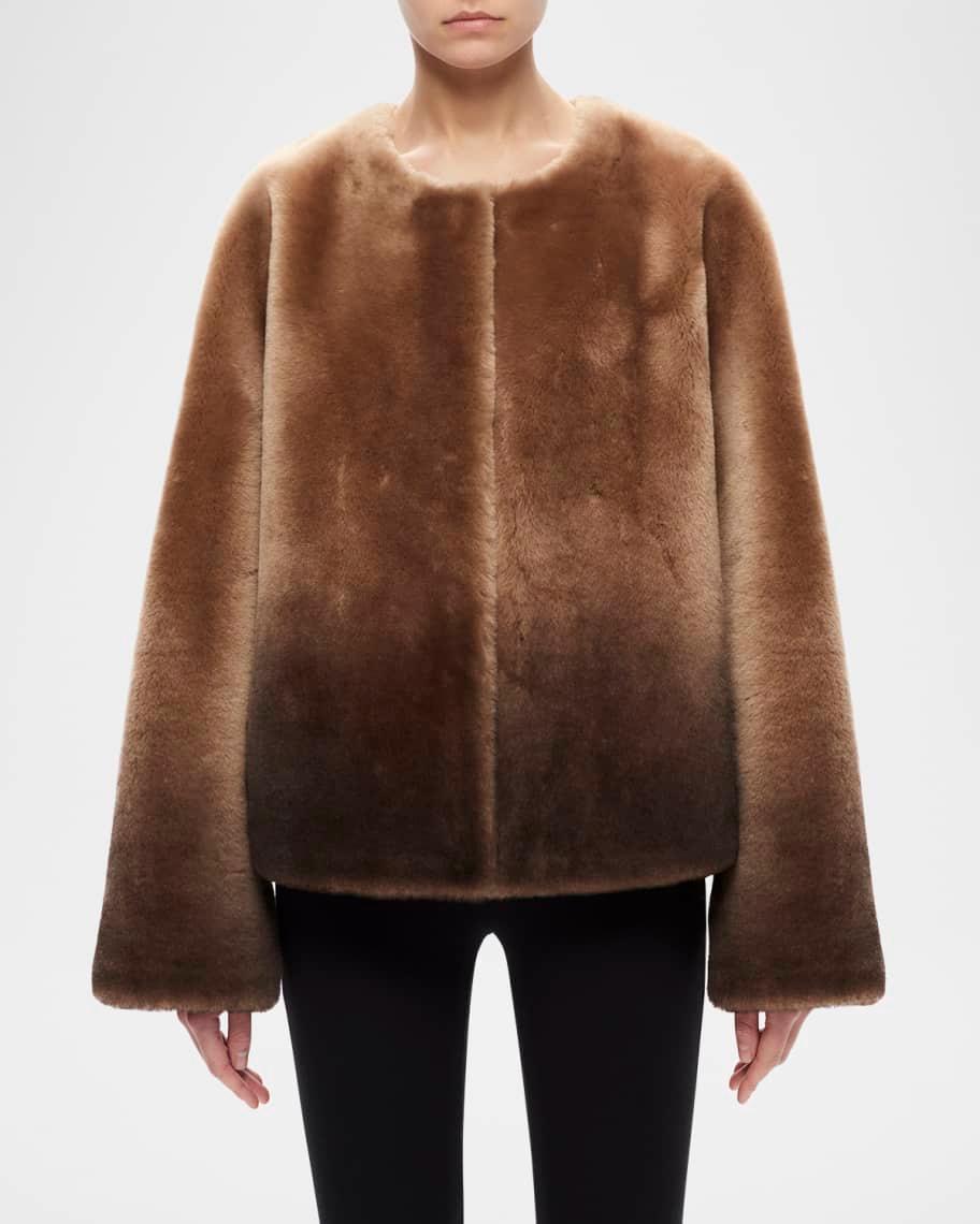 Iris Ombre Shearling Jacket Product Image