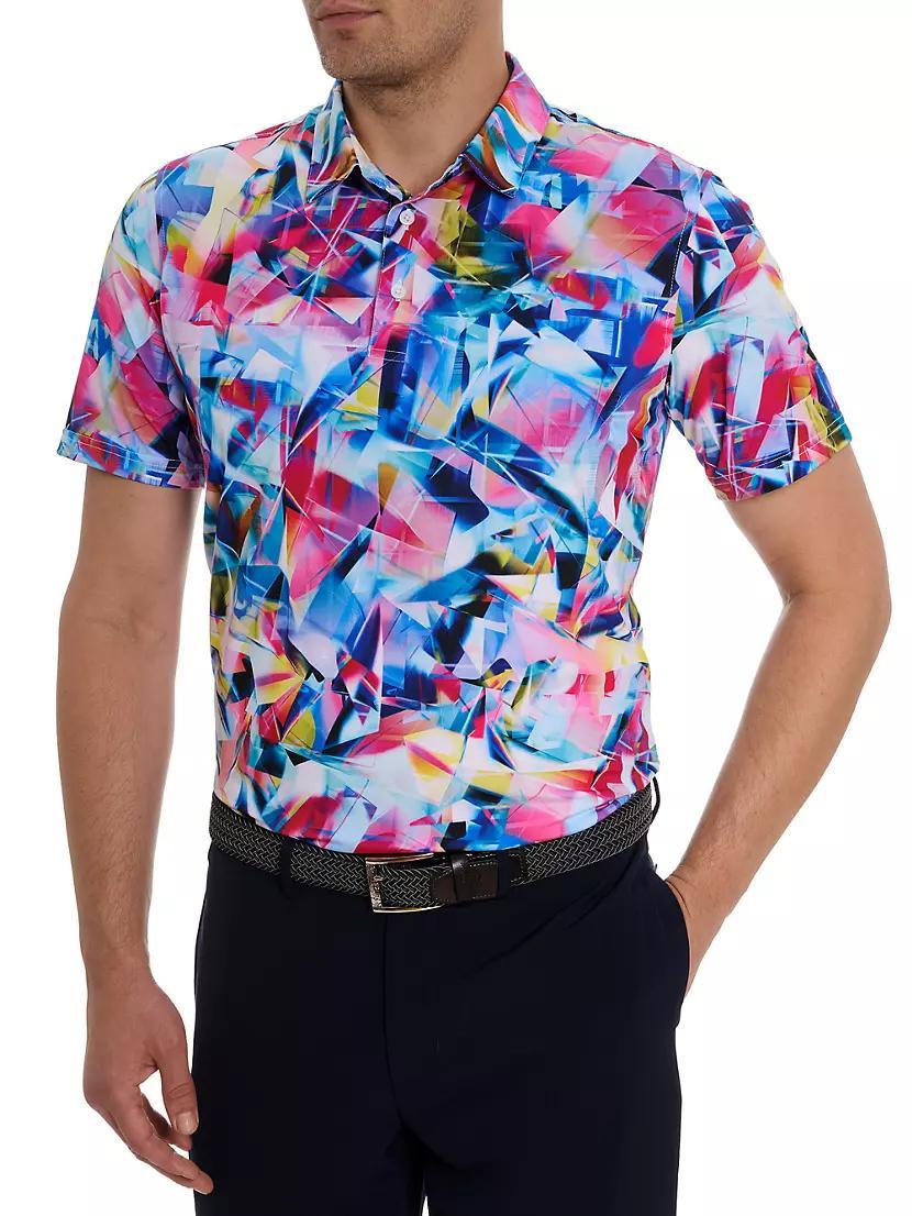 Color Up Abstract Polo Shirt Product Image