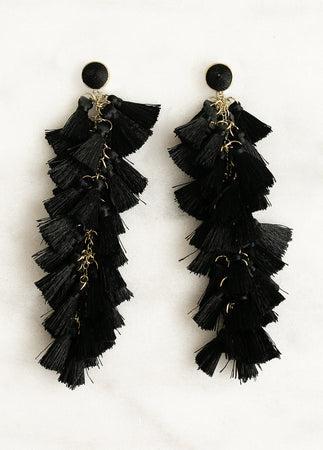 Ibiza Earrings in Black Product Image