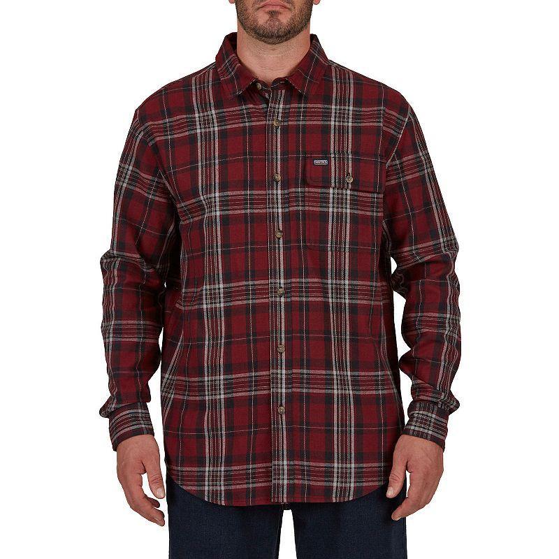 Mens Smiths Workwear Buffalo Plaid Flannel Button-Down Shirt New Grey Product Image