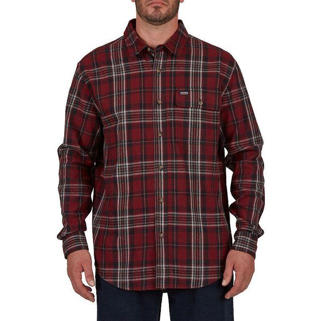 Mens Smiths Workwear Buffalo Plaid Flannel Button-Down Shirt New Grey Product Image