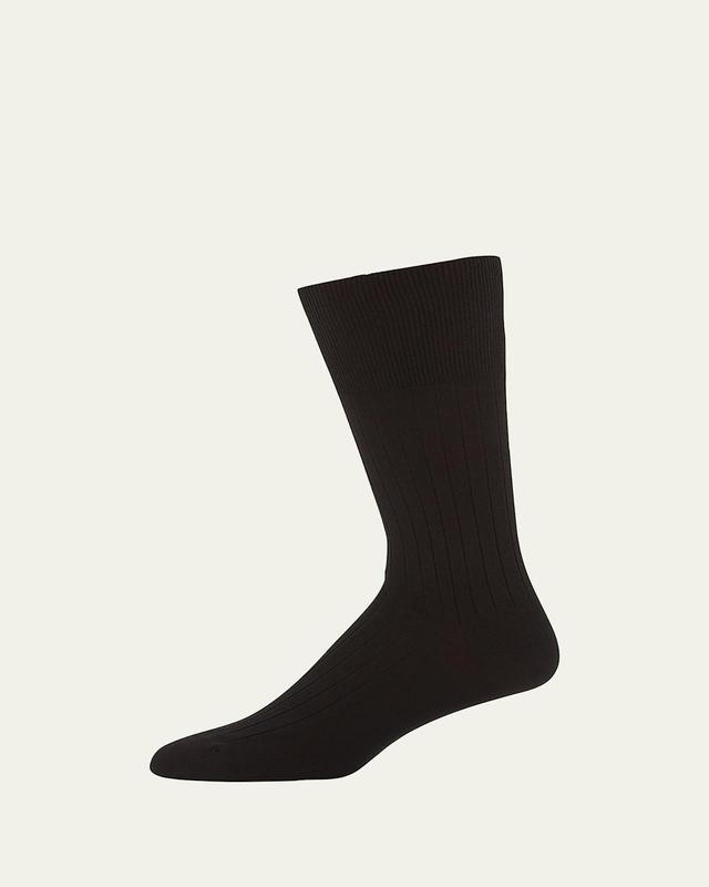 Rib-Knit Cotton Socks Product Image