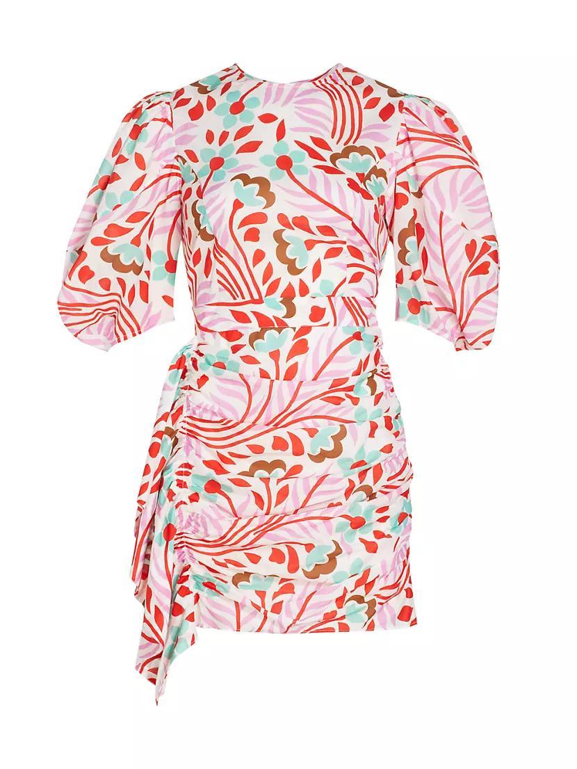 Pia Floral Cotton Minidress Product Image