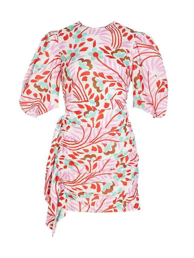 Pia Floral Cotton Minidress Product Image