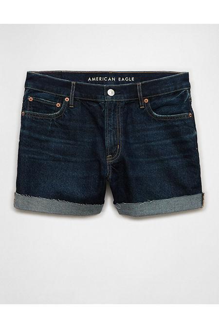 AE Strigid Super High-Waisted Relaxed Denim Short Women's Product Image