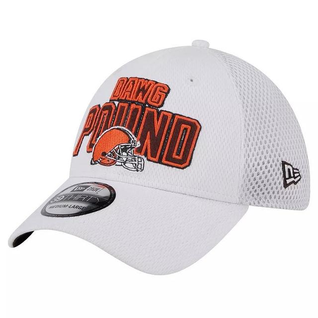 New Era Mens White Cleveland Browns Breakers 39THIRTY Flex Hat Product Image