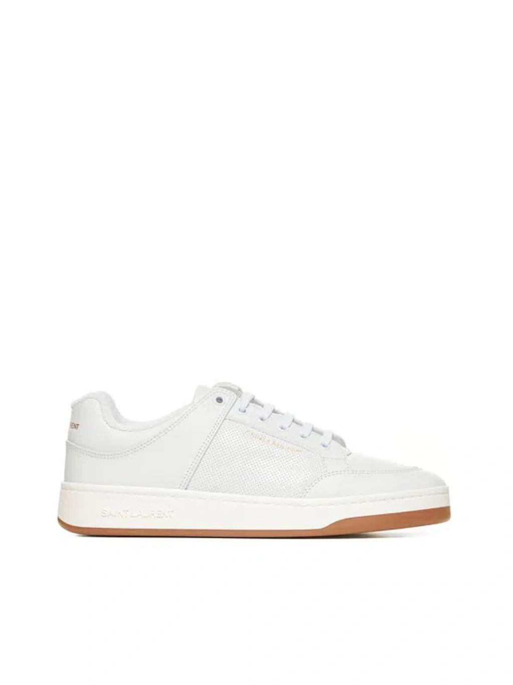 Leather Sneakers In White Product Image