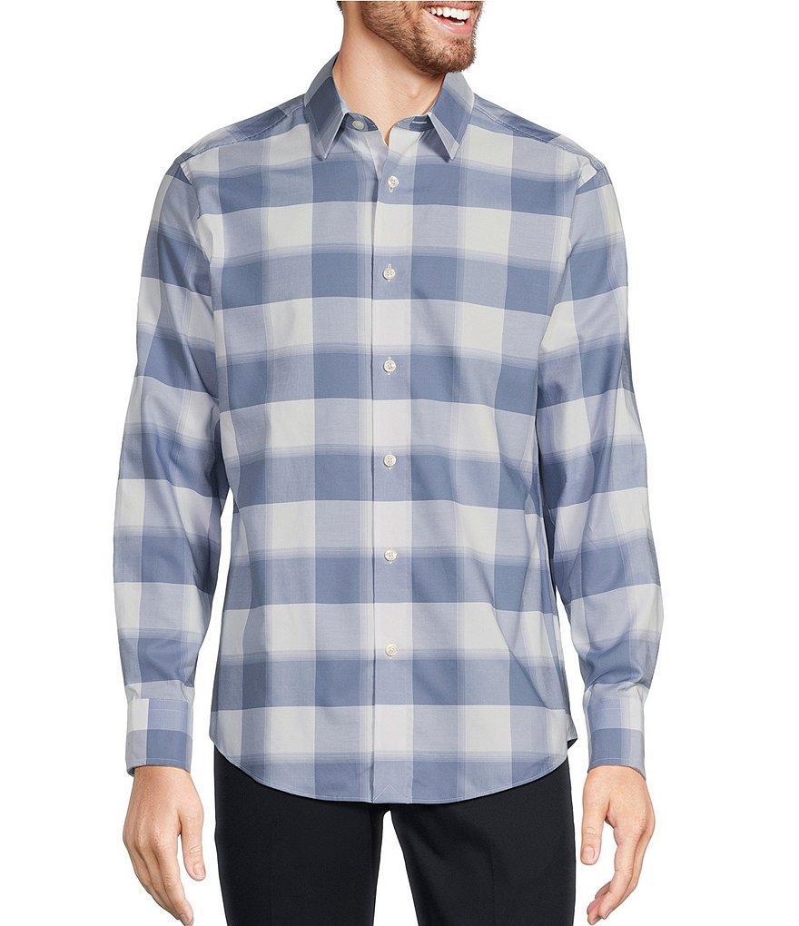 Murano Classic Fit Buffalo Plaid Long Sleeve Woven Shirt Product Image