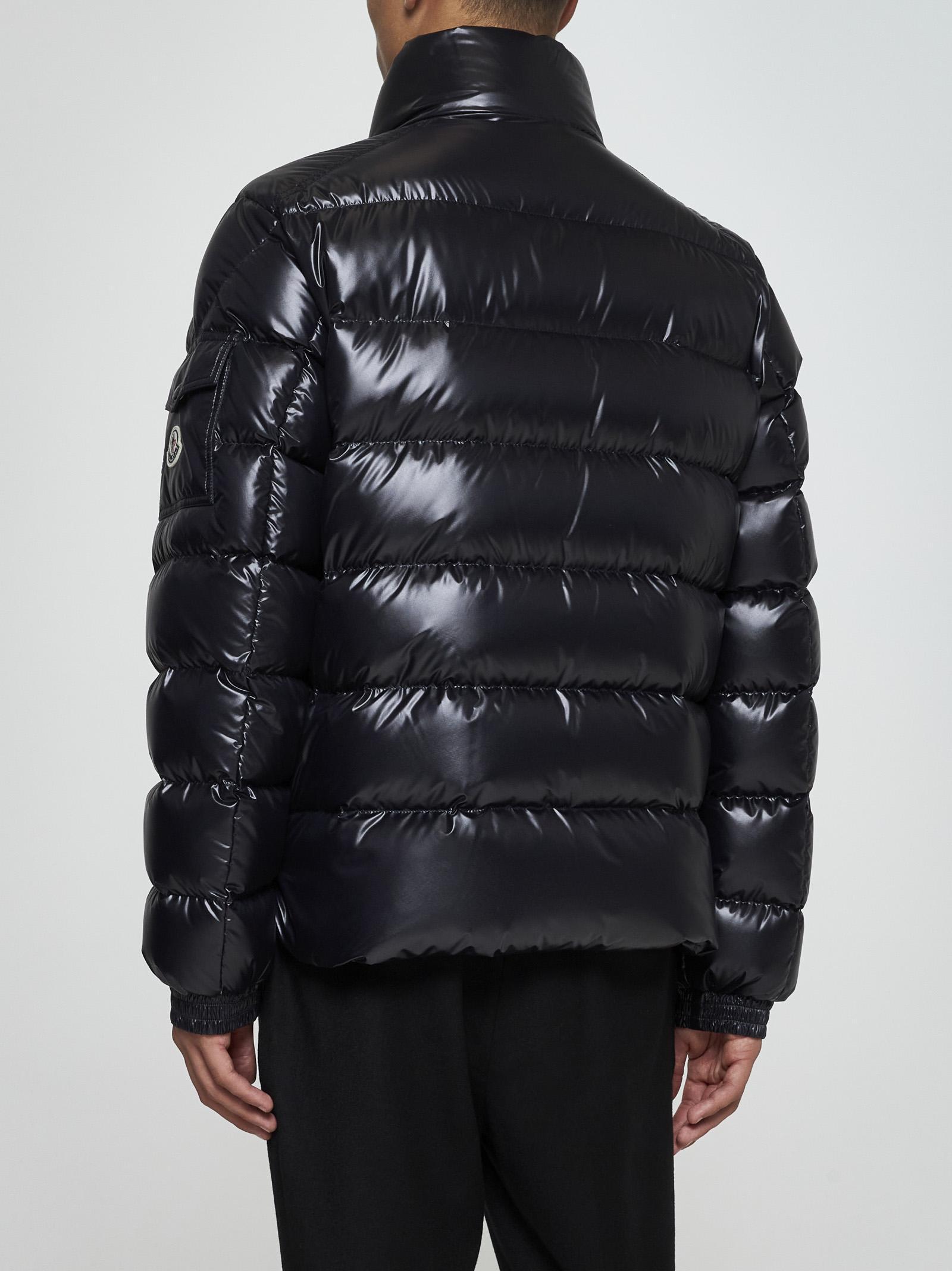 Short Lule Glossy Down Jacket In Blue Product Image