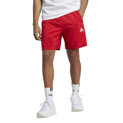 Mens adidas AEROREADY Essentials 9 Chelsea 3-Stripe Shorts Better Red White Product Image