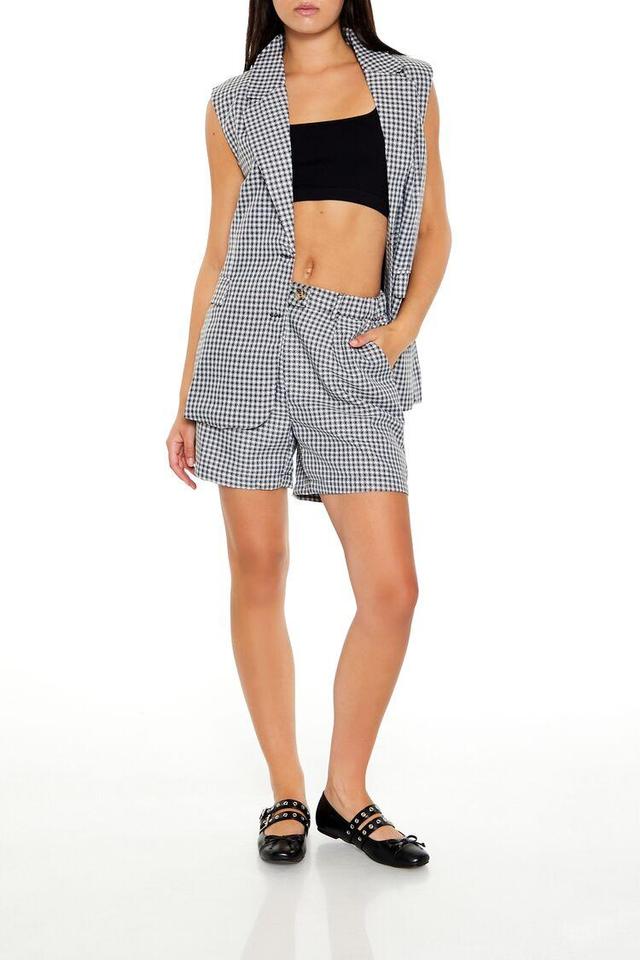 Tweed Plaid Vest & Shorts Set | Forever 21 Product Image