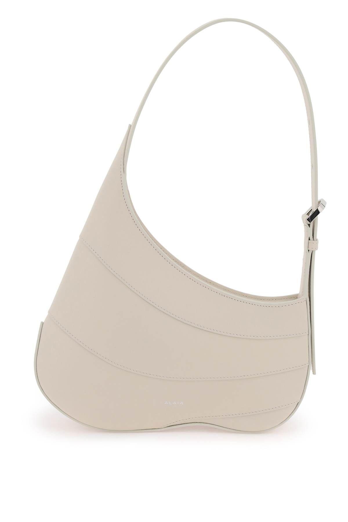 ALAÏA Hobo Wave Shoulder Bag In Neutro Product Image