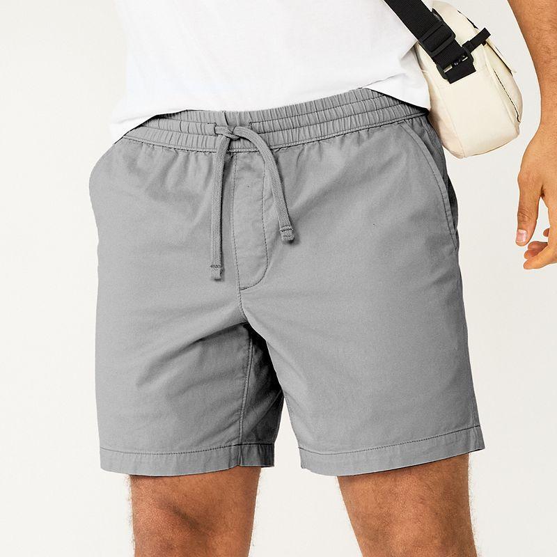 Mens Sonoma Goods For Life 7 Everyday Pull-On Shorts Grey Product Image