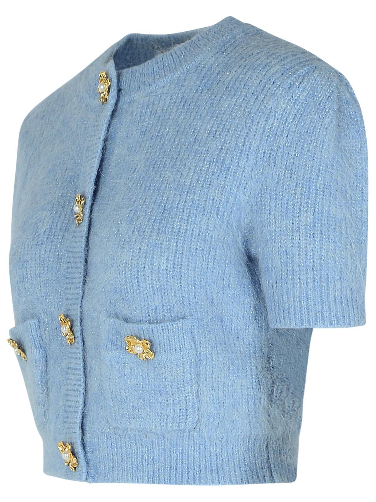 Light Blue Alpaca Blend Sweater Product Image