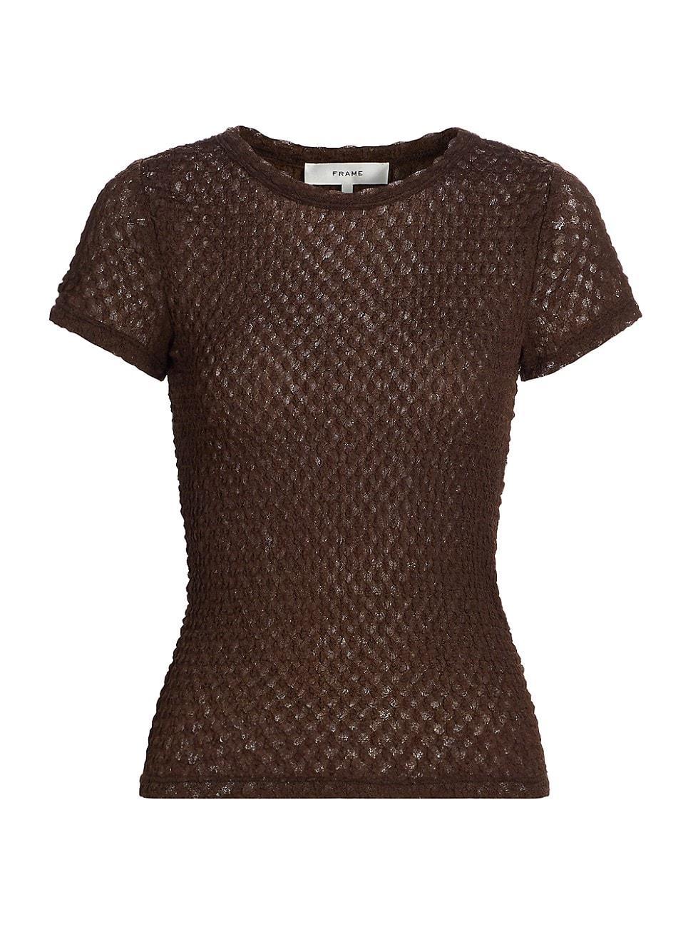 FRAME Textured Mesh T-Shirt Product Image