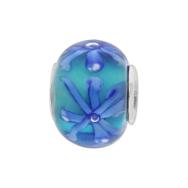 Individuality Beads Sterling Silver Glass Floral Bead, Womens, Assorted Product Image