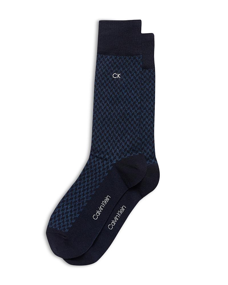 Calvin Klein Mens Flat Knit Dress Crew Socks Product Image