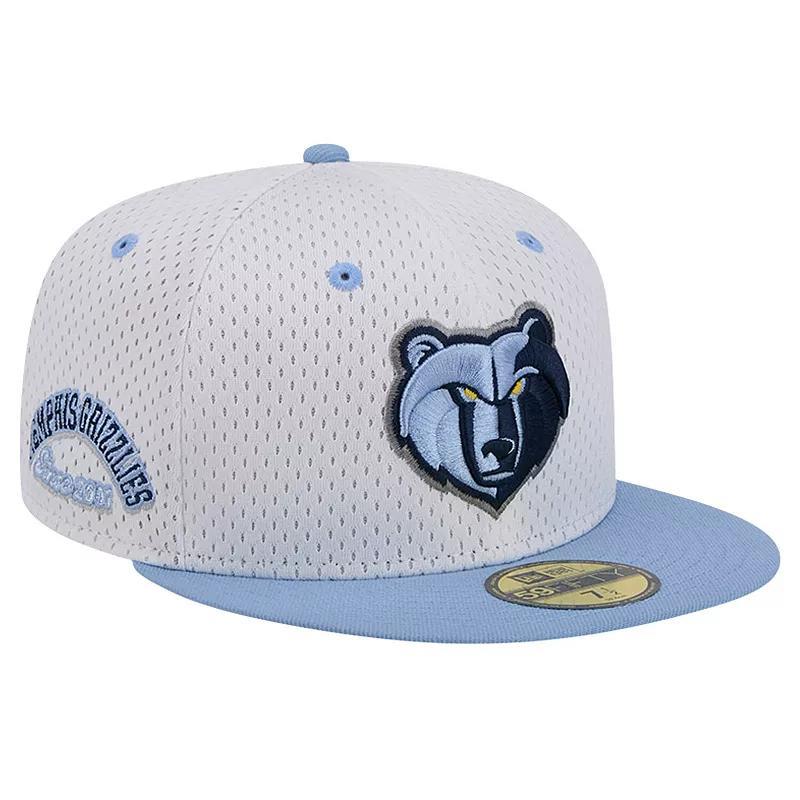 Mens New Era /Light Blue Memphis Grizzlies Throwback 2Tone 59FIFTY Fitted Hat Product Image