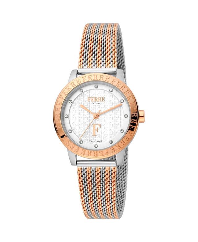 Ferre Milano Womens Classic White Dial Watch - FM1L174M0091 - White Product Image