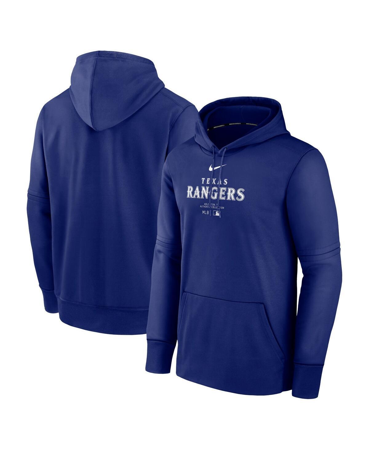 Mens Nike Royal Texas Rangers Authentic Collection Practice Performance Pullover Hoodie Product Image