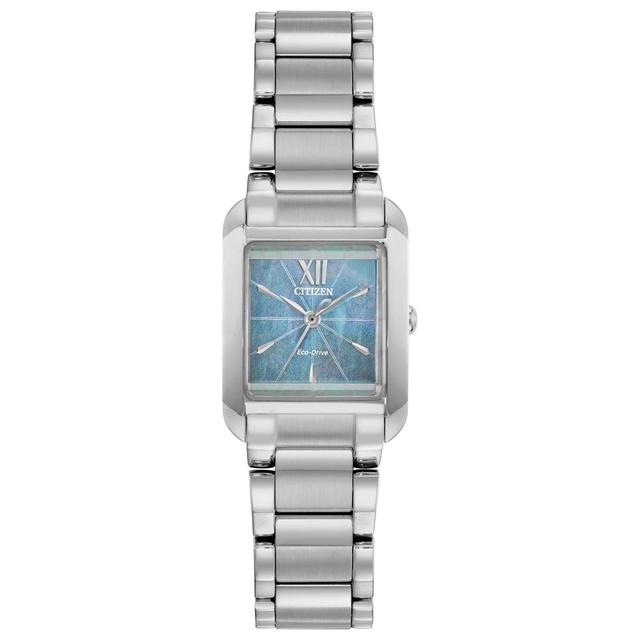 Citizen Women's Bianca Silver-Tone Stainless Steel Bracelet Watch, Blue Product Image