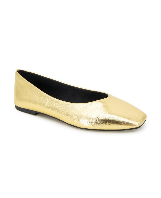 Kenneth Cole New York Womens Johanna Square Toe Ballet Flats Product Image