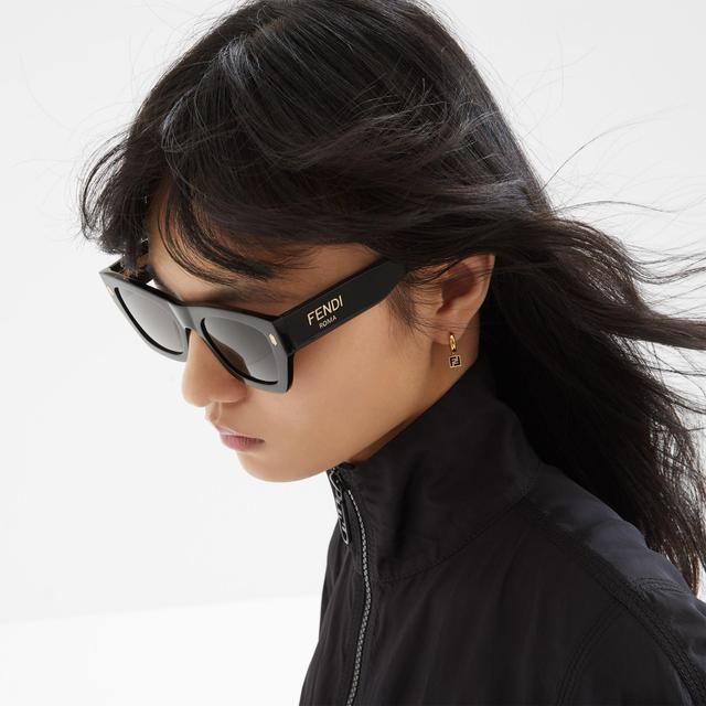 Fendi RomaBlack acetate sunglasses Product Image