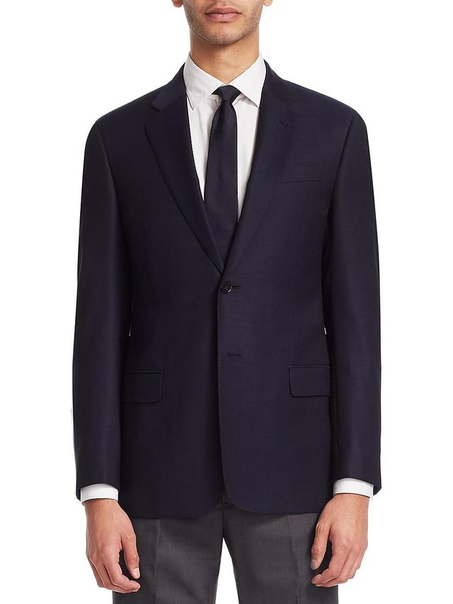 Emporio Armani Trim Fit Wool Blazer Product Image