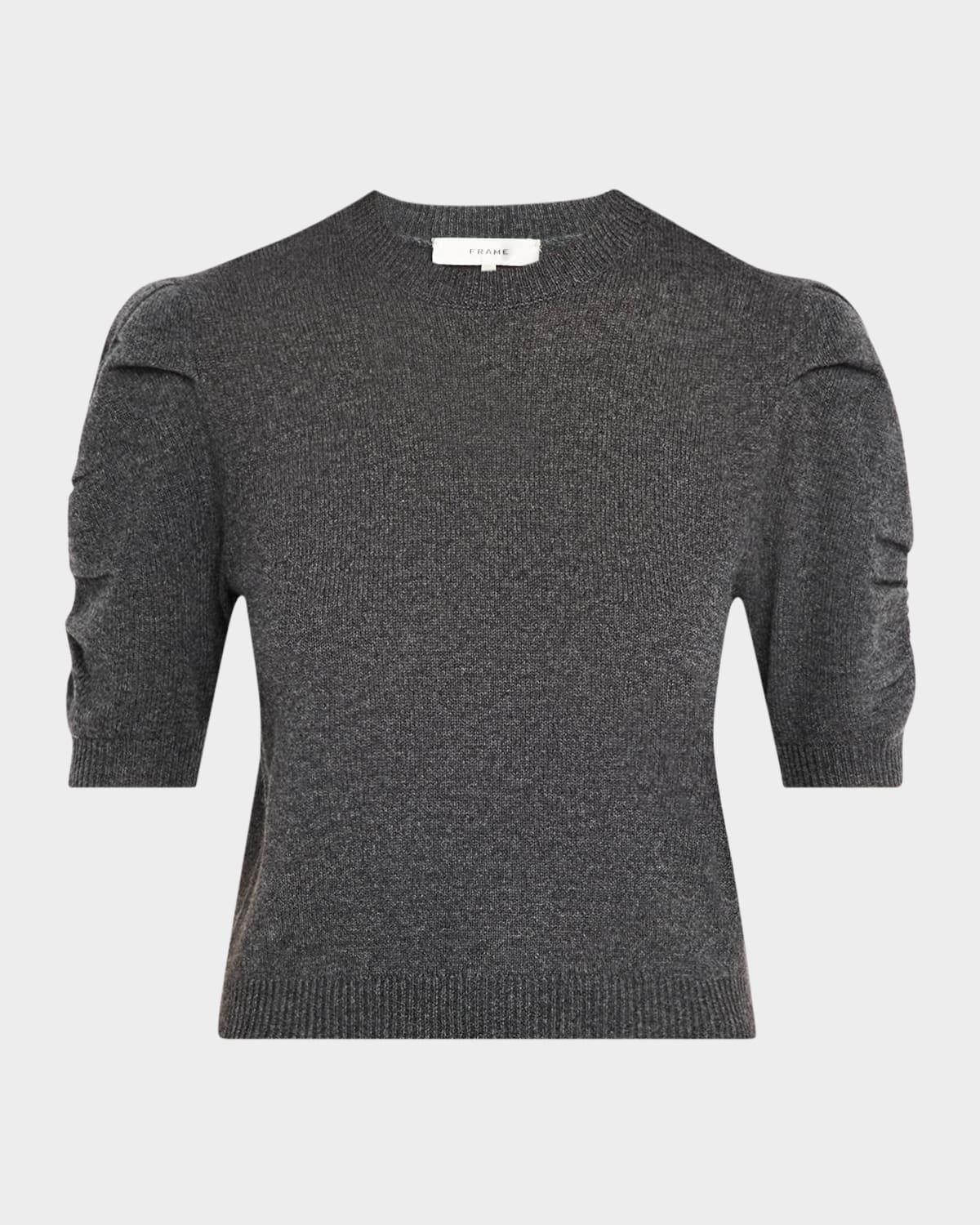 Ruched Cashmere-Wool Sweater Product Image