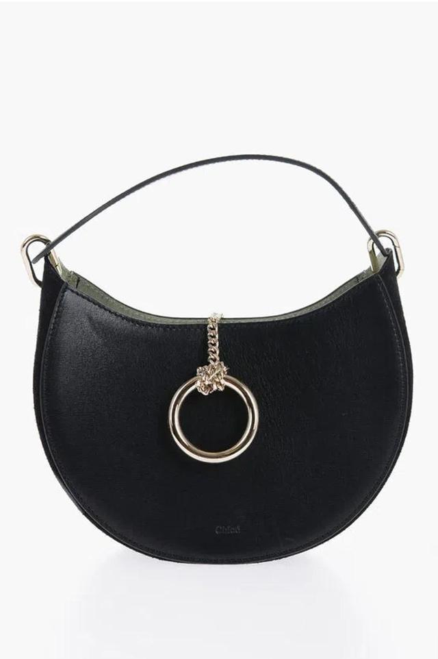 Leather Harlene Bag With Chain In Black Product Image