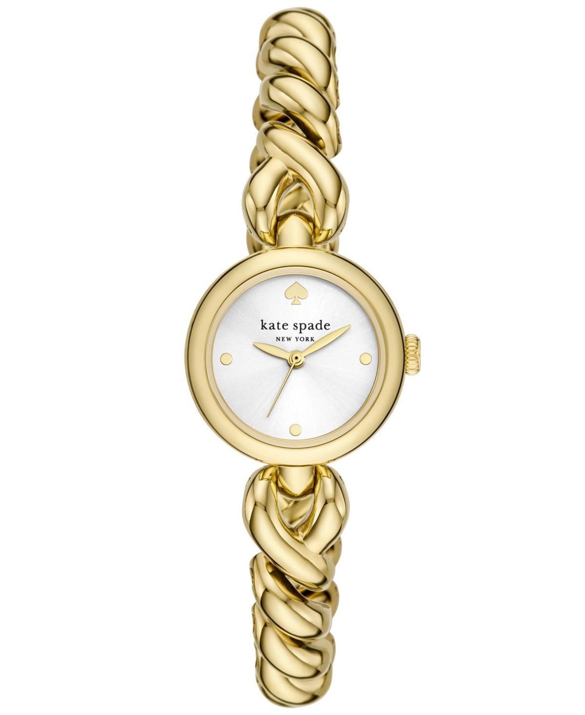 Kate Spade New York Womens Monroe Gold-Tone Stainless Steel Bracelet Watch 24mm - Gold-tone Product Image