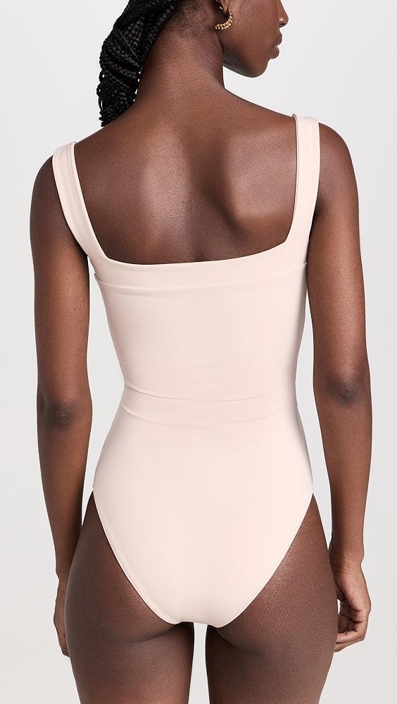 CAROLINE CONSTAS Davey Gold Trimmed One Piece | Shopbop Product Image