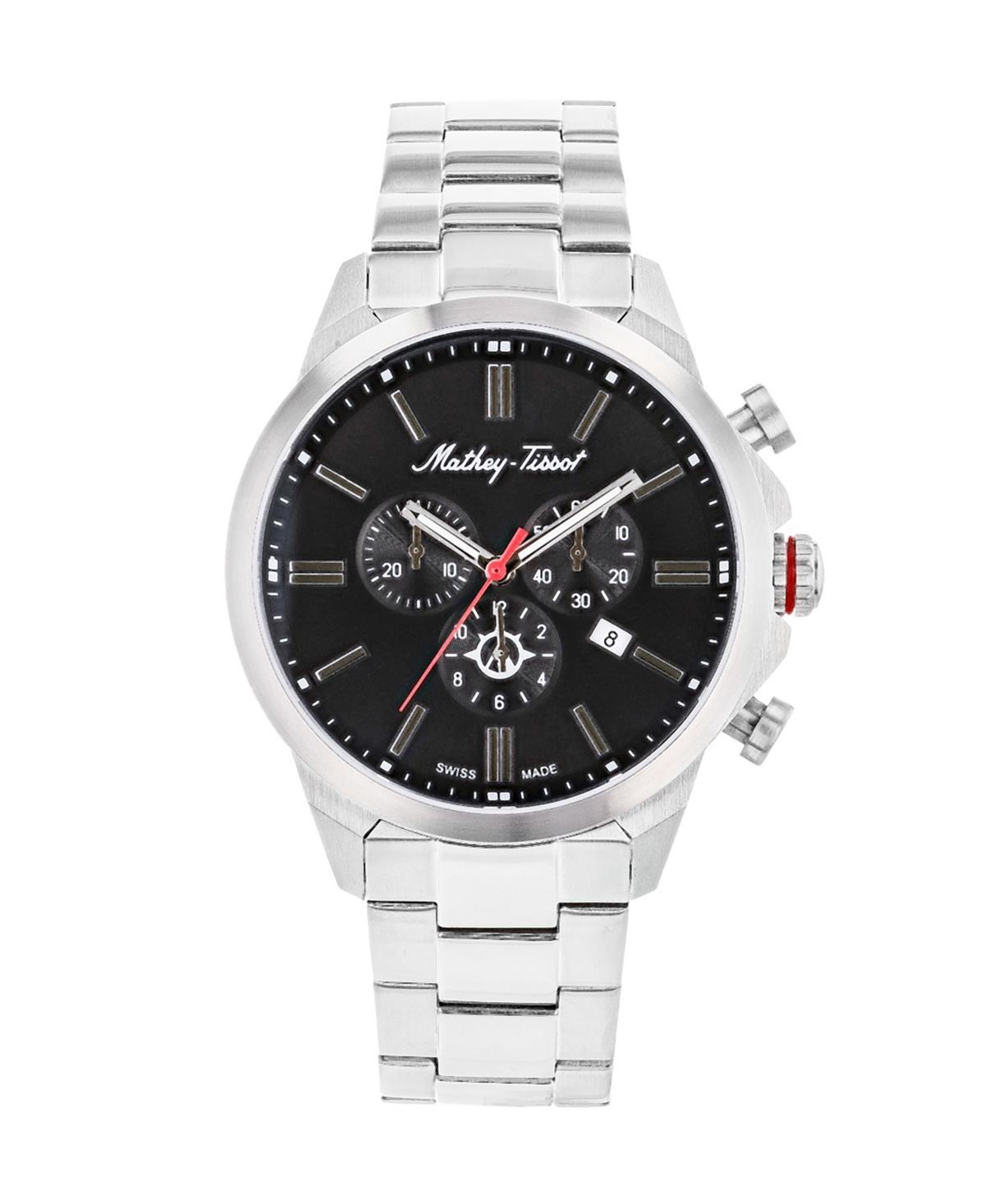 Mathey-Tissot Mens Field Scout Collection Chronograph Stainless Steel Bracelet Watch, 45mm Product Image