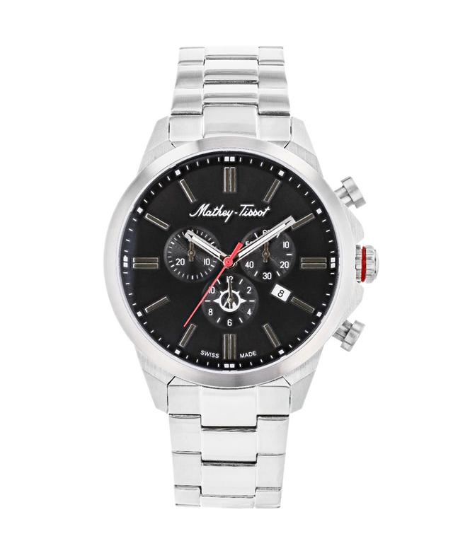 Mathey-Tissot Mens Field Scout Collection Chronograph Stainless Steel Bracelet Watch, 45mm Product Image