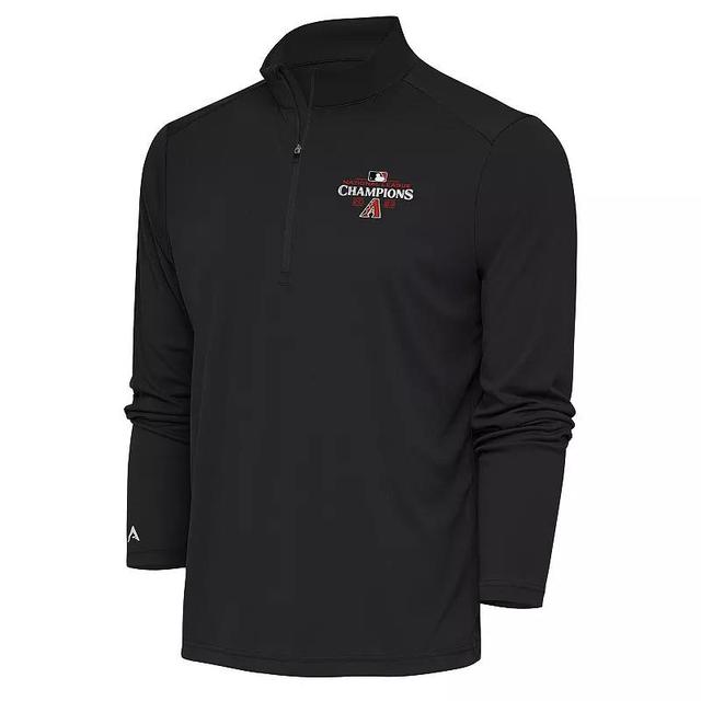 Mens Antigua Charcoal Arizona Diamondbacks 2023 National League Champions Tribute Quarter-Zip Pullover Top Product Image