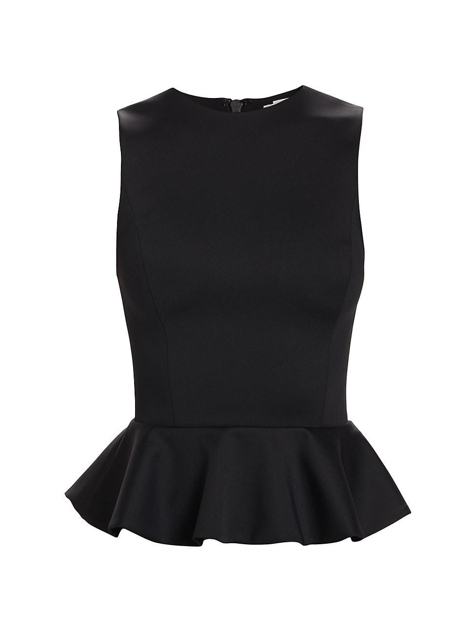 Womens Poppy Peplum Scuba Top product image