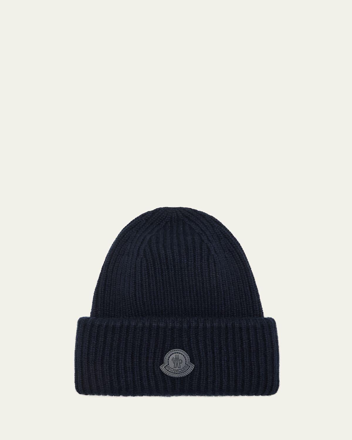 Mens Ribbed Cashmere Beanie Product Image