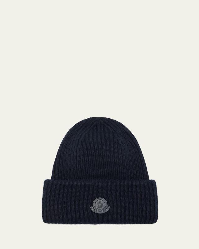 Mens Ribbed Cashmere Beanie Product Image