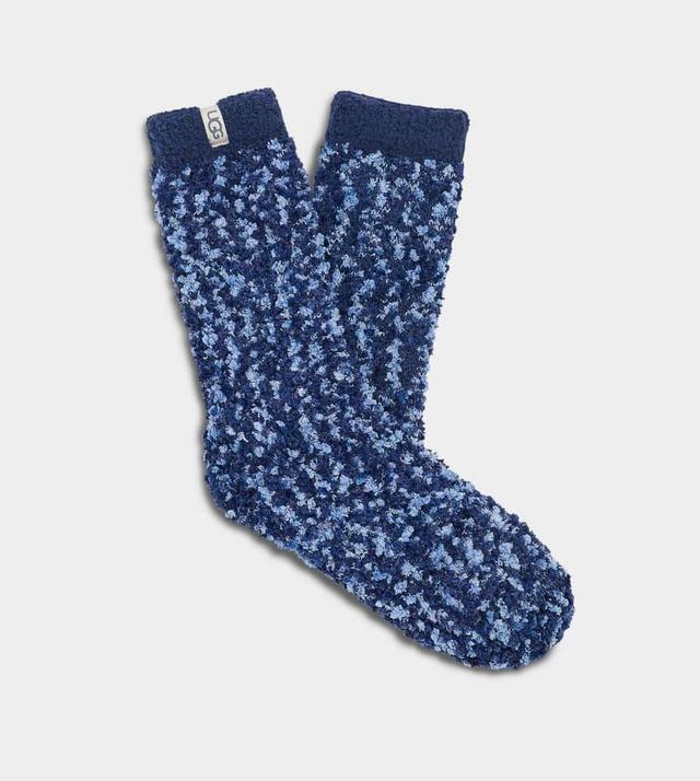 UGG Womens Cozy Chenille Sock Recycled Materials/Polyester Blend Socks in Navy Product Image