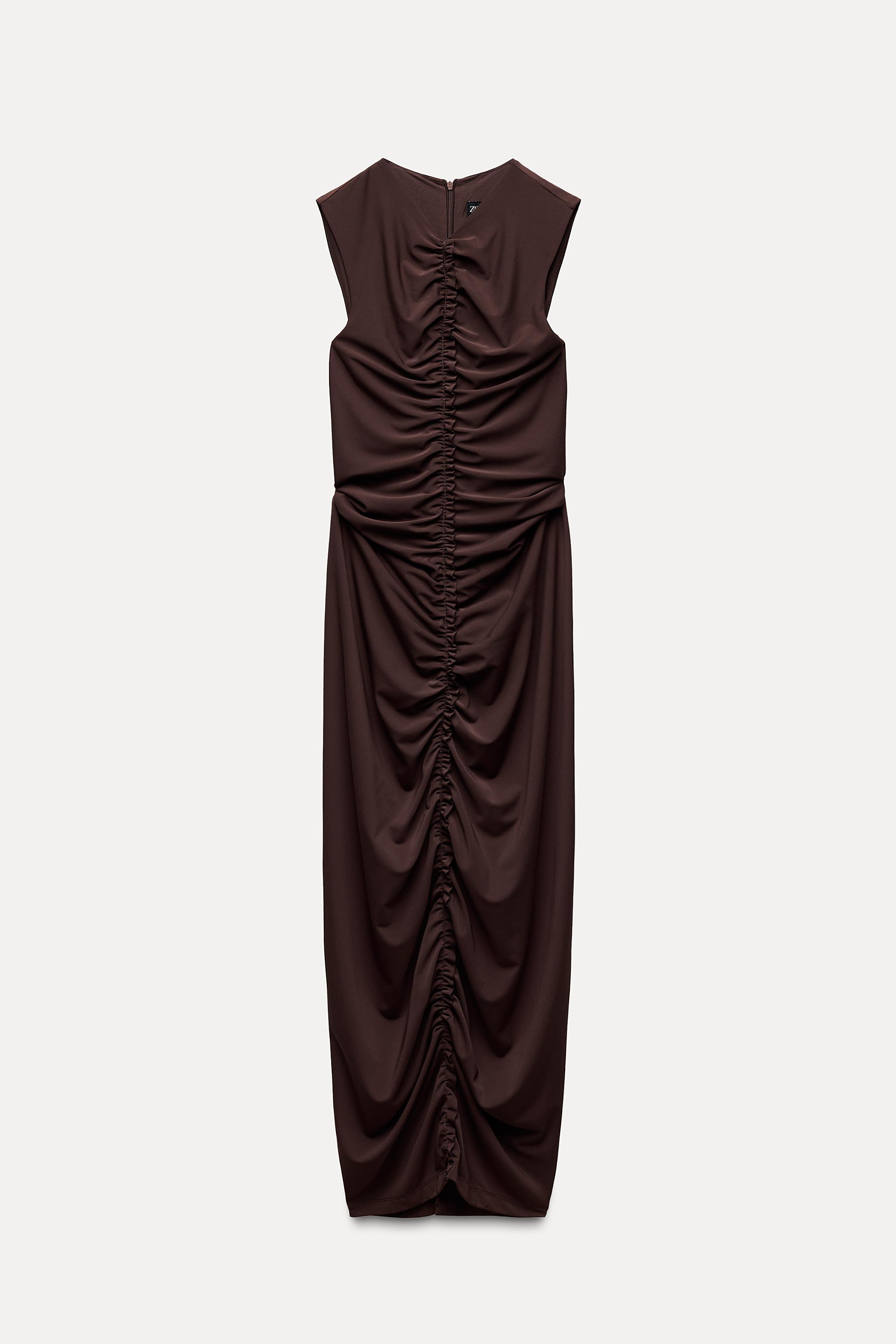 CENTRAL RUFFLED MIDI DRESS Product Image