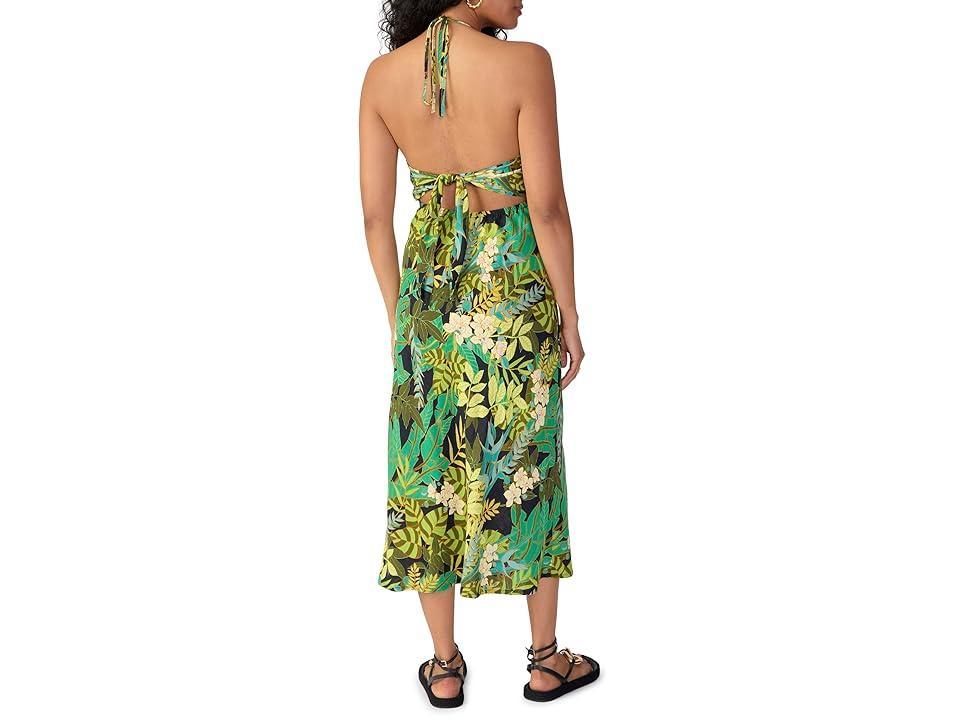 Sanctuary Halter Keyhole Midi (Tropical Escape) Women's Clothing Product Image