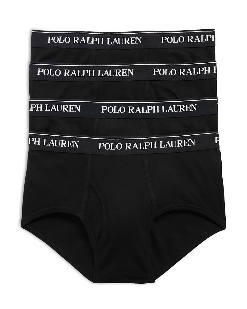 Polo Ralph Lauren Cotton Logo Waistband Briefs, Pack of 4 Product Image