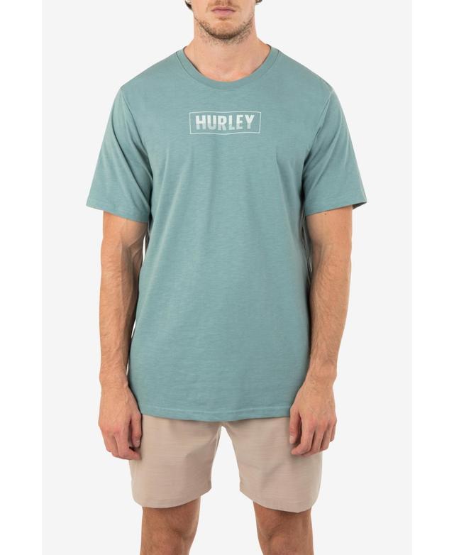 Hurley Mens Evd H2O-dri Box Lines Slub Short Sleeves T-shirt Product Image