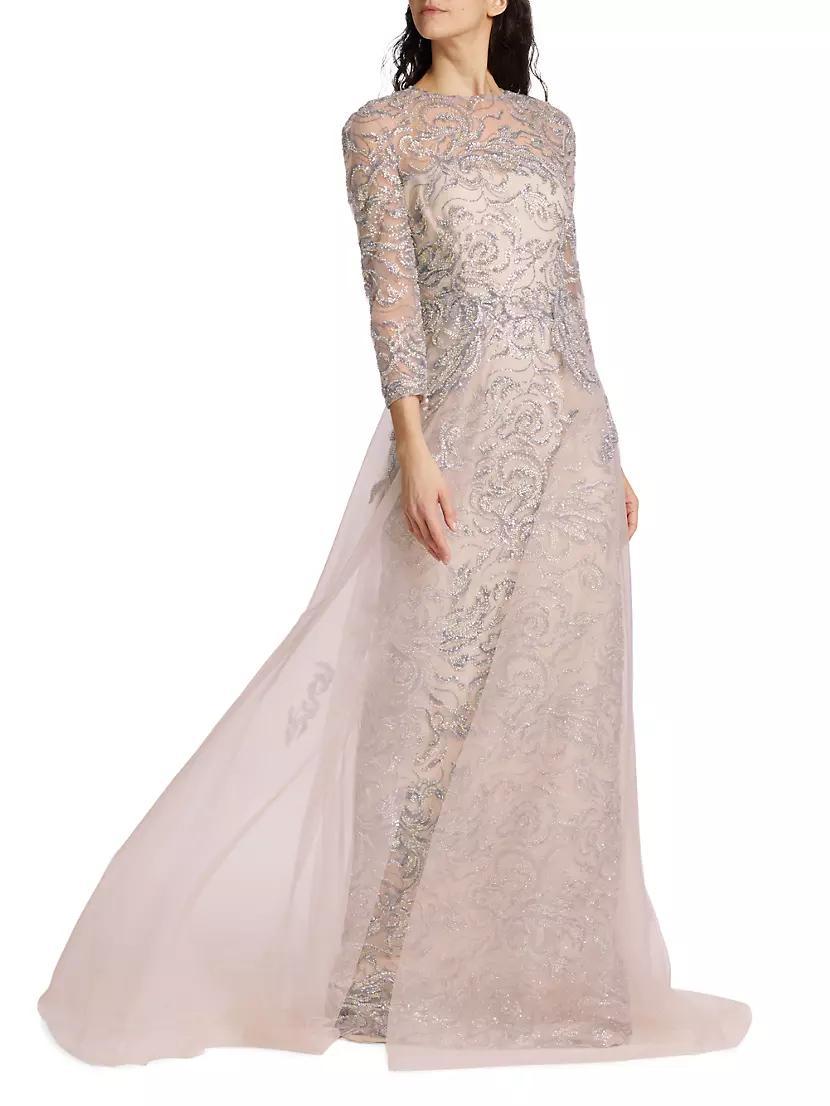 Embellished Tulle A-Line Gown Product Image