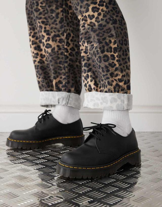 Dr Martens 1461 Bex 3 eye shoes in black smooth leather Product Image