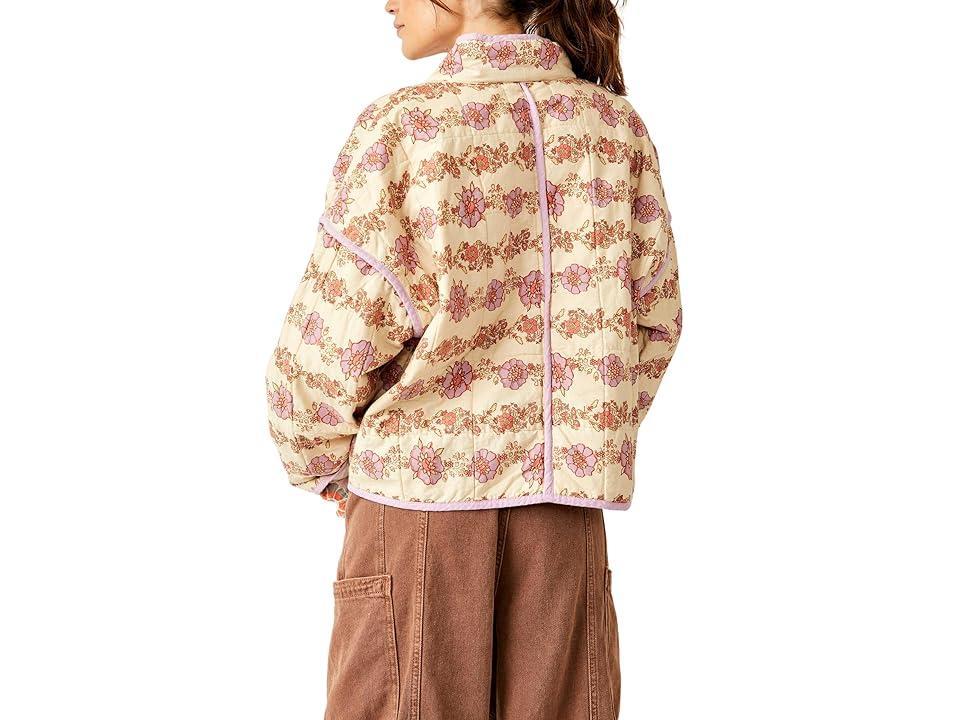 Free People Chloe Quilted Floral Jacket Product Image