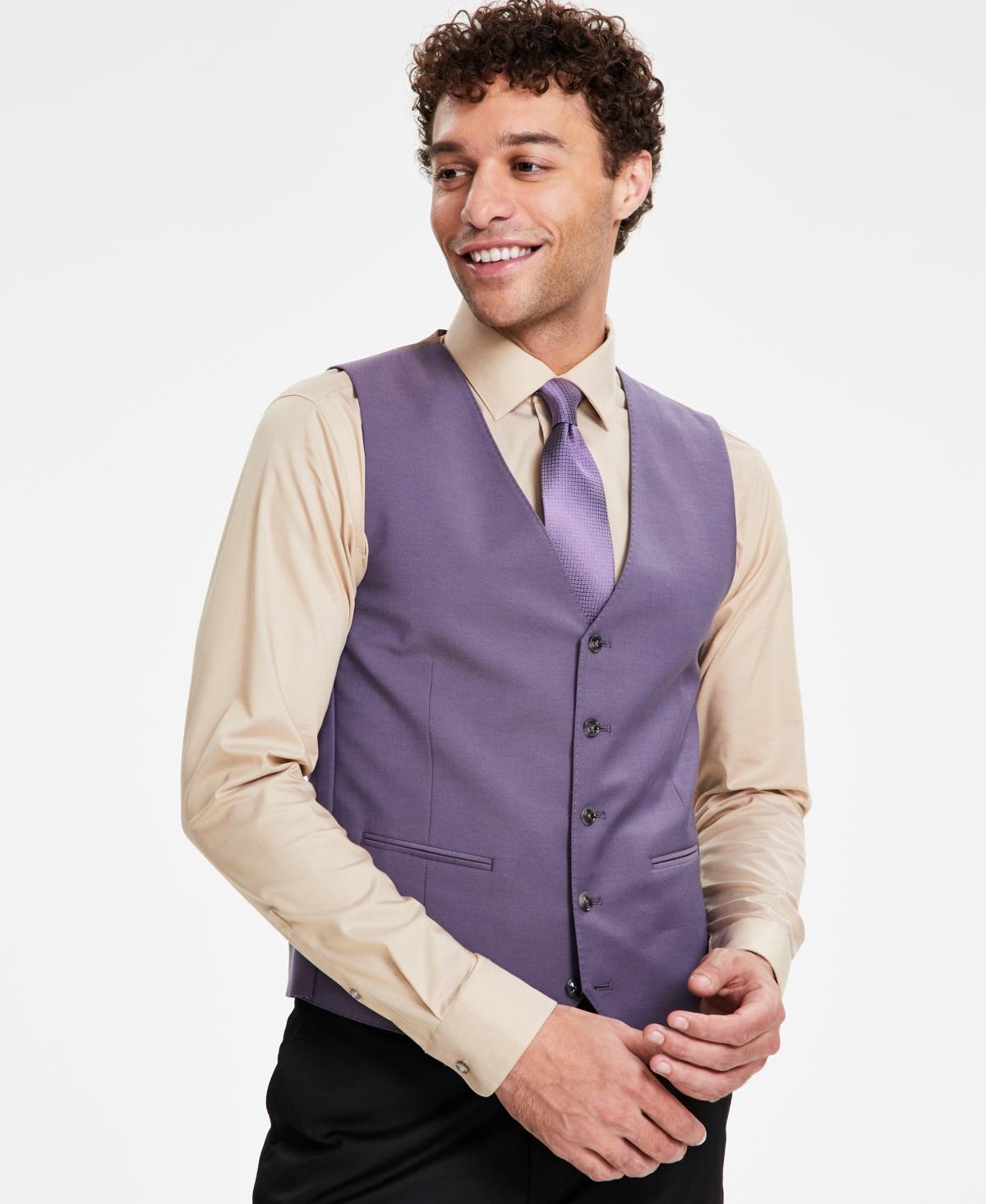 Tayion Collection Mens Classic Fit Solid Suit Vest Product Image