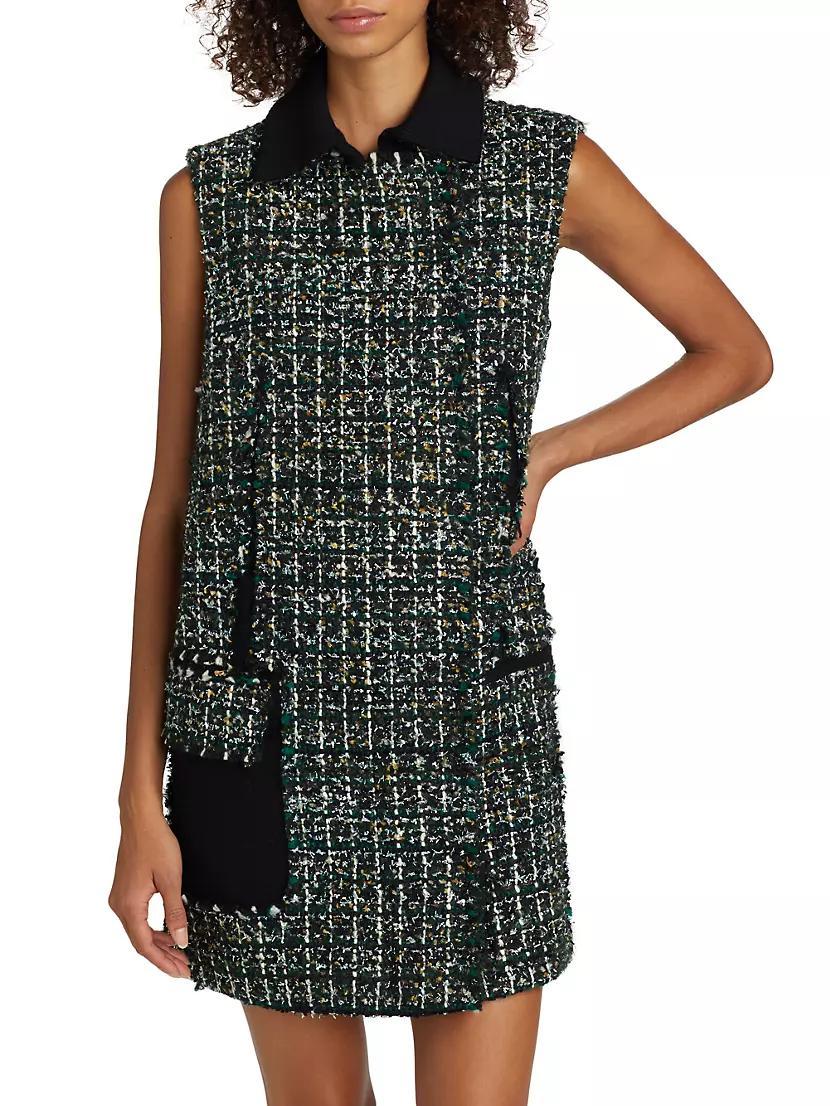 Collared Tweed Minidress Product Image