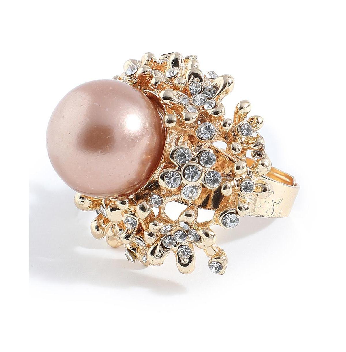 Sohi Womens Flora Cocktail Ring Product Image